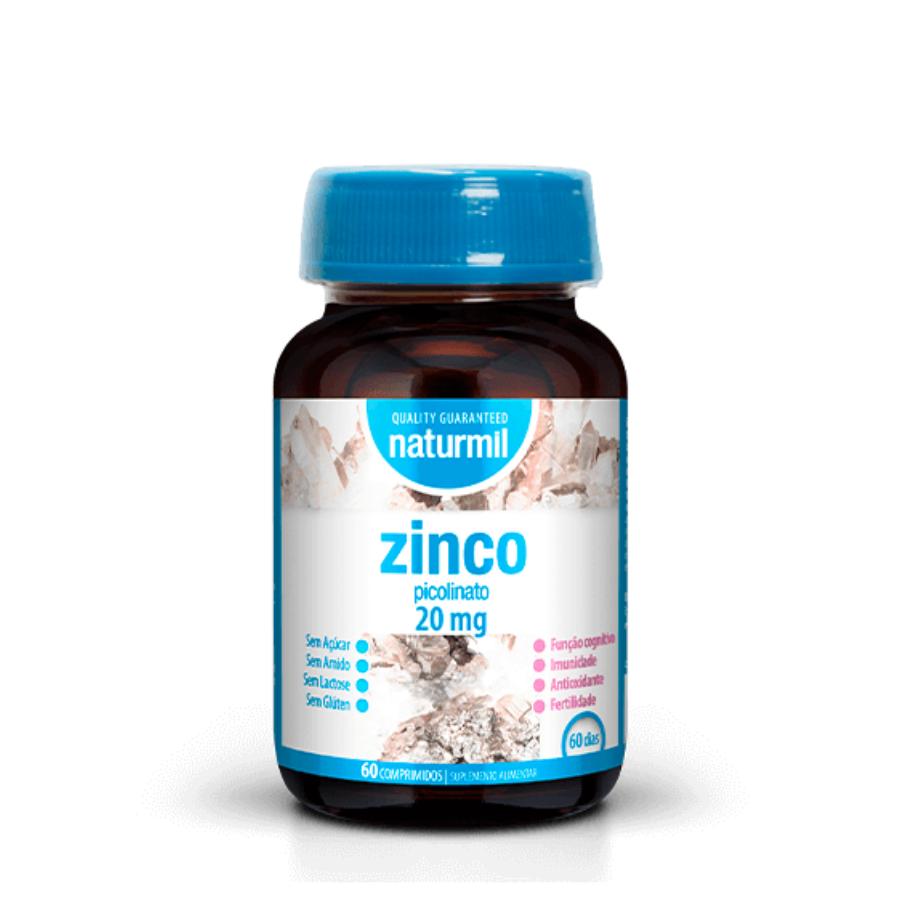Naturmil Zinc Picolinato 20mg Comprimidos x60