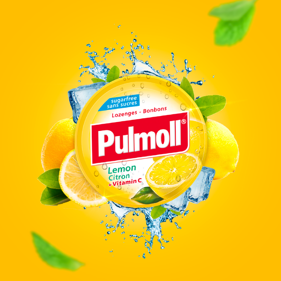Pulmoll Pastilhas Limão + Vitamina C Sem Açúcar 45g