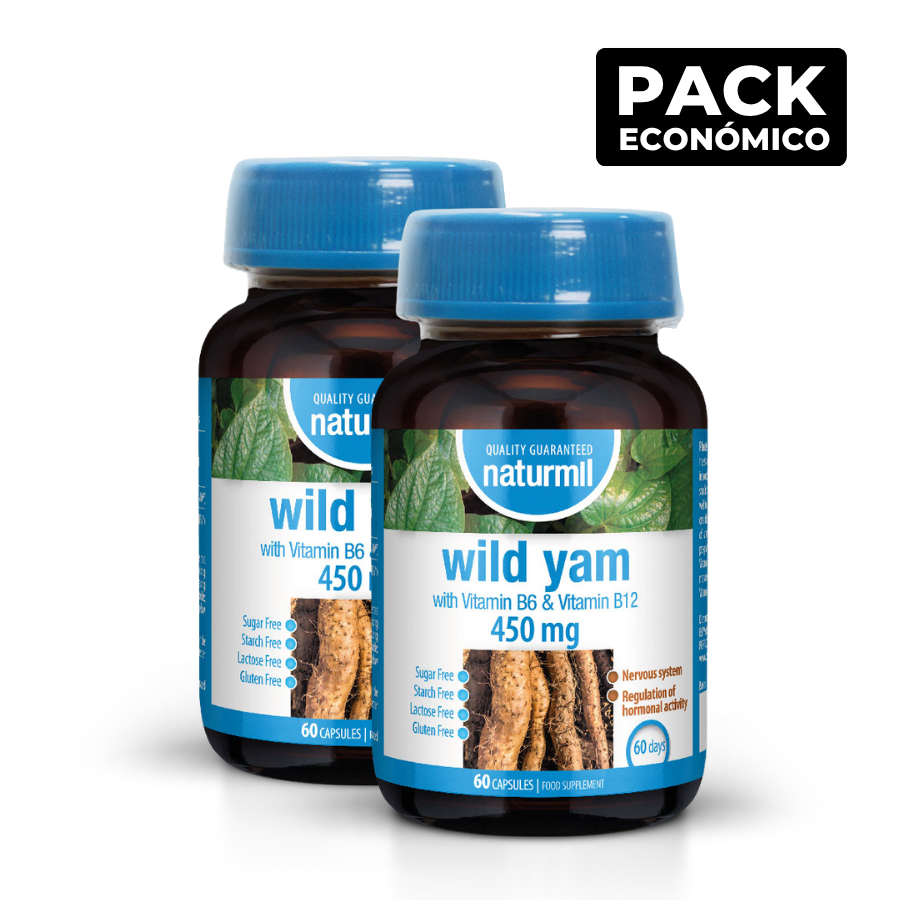 Naturmil Ñame Salvaje 450mg Cápsulas 2x60