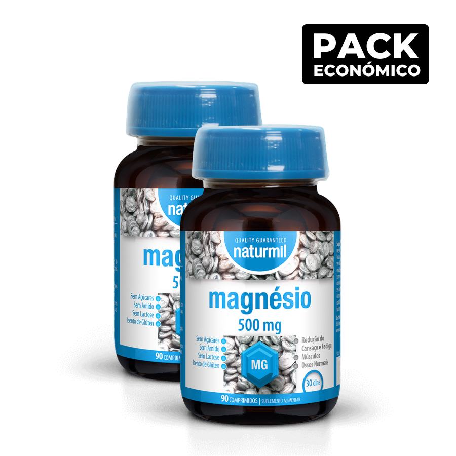 Naturmil Magnesio 500mg Comprimidos 2x90