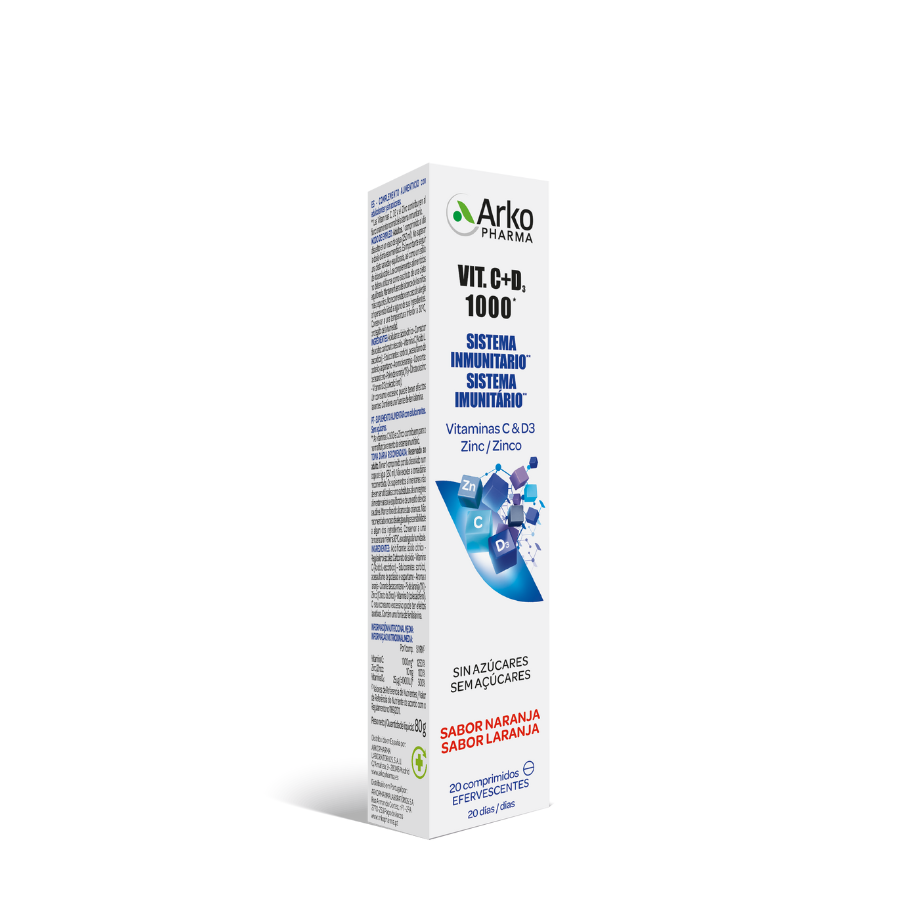 Arkopharma Vitamina C + D3 + Zinco Comprimidos x20