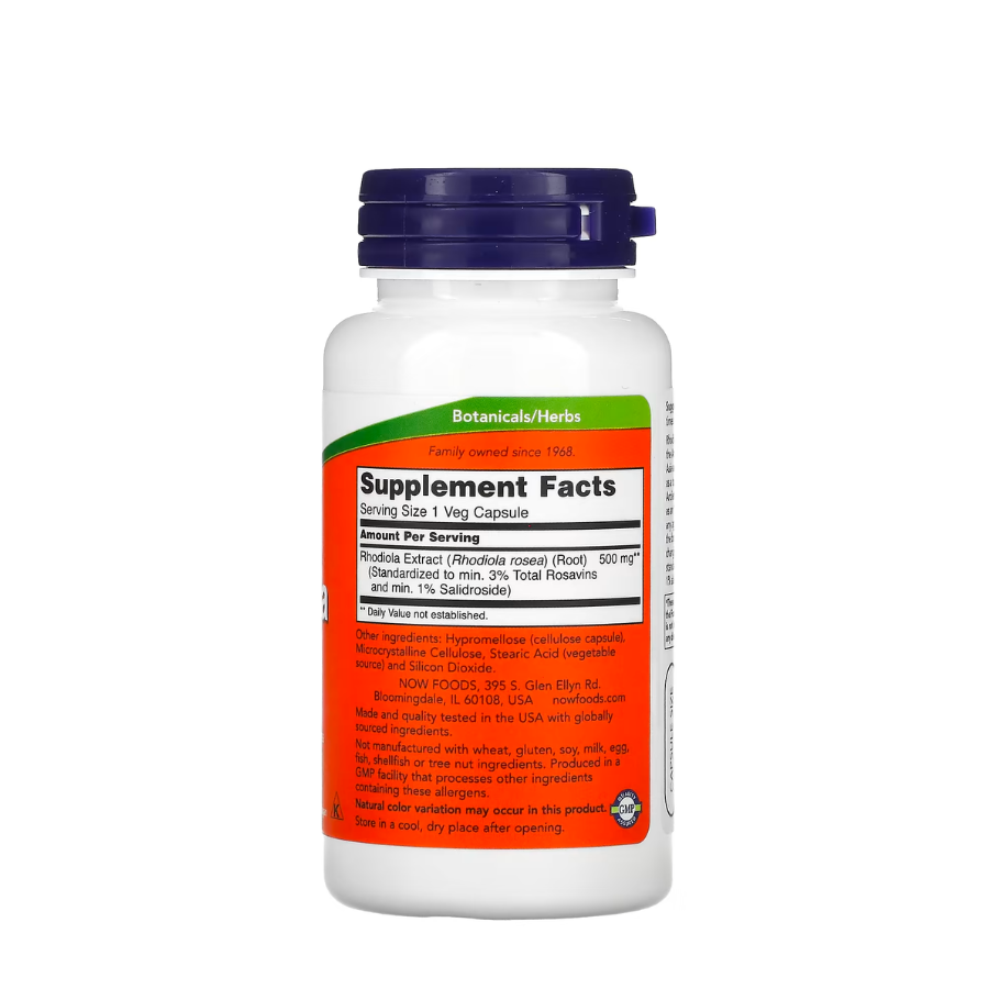 Now Rhodiola 500mg Capsules x60