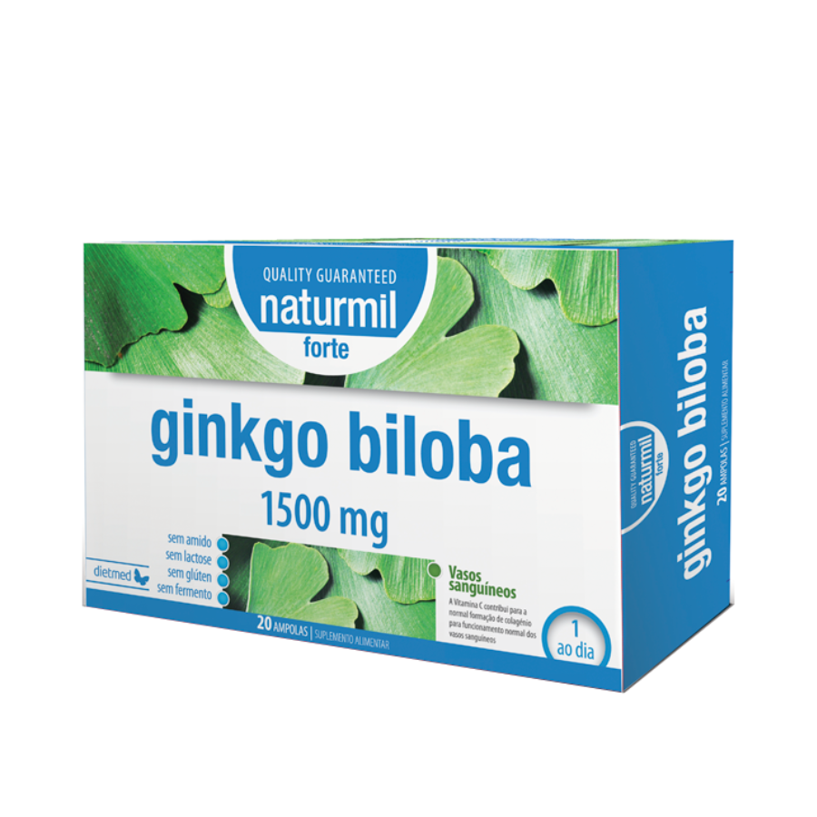 Naturmil Ginkgo Biloba Forte 1500mg Ampoules x20
