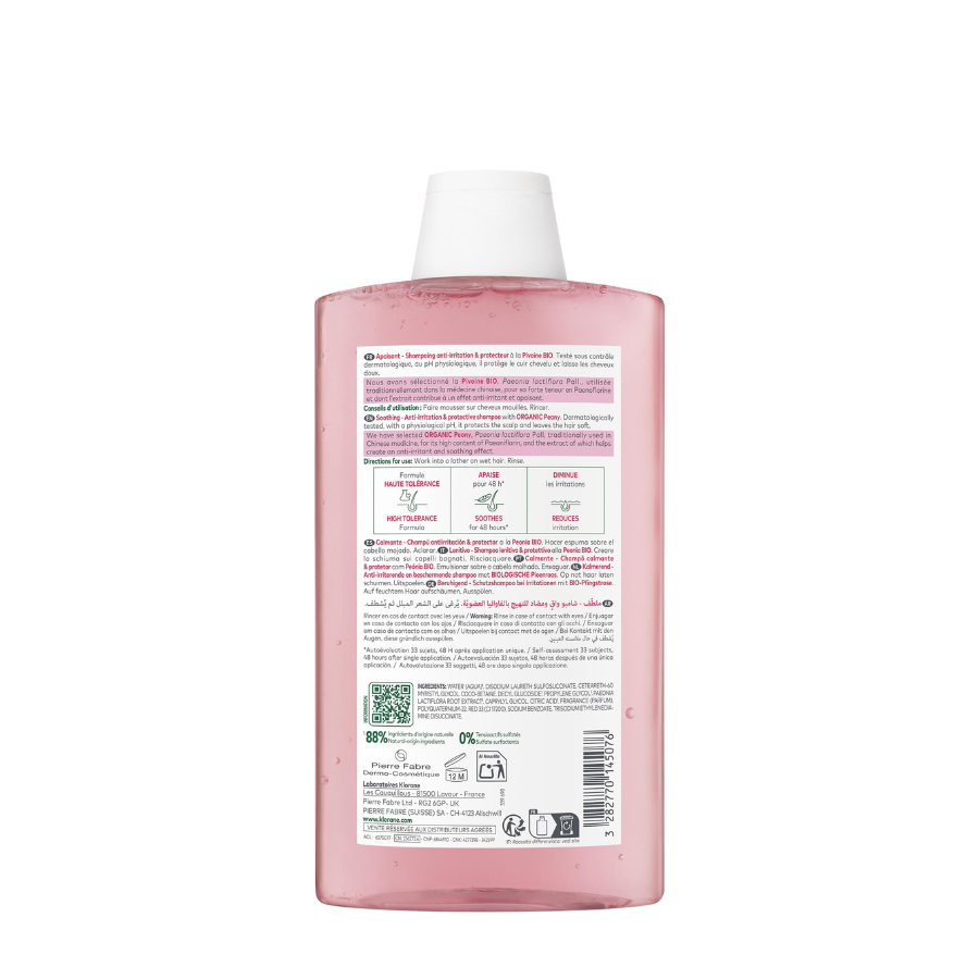 Klorane Champú Peonía Bio 400ml