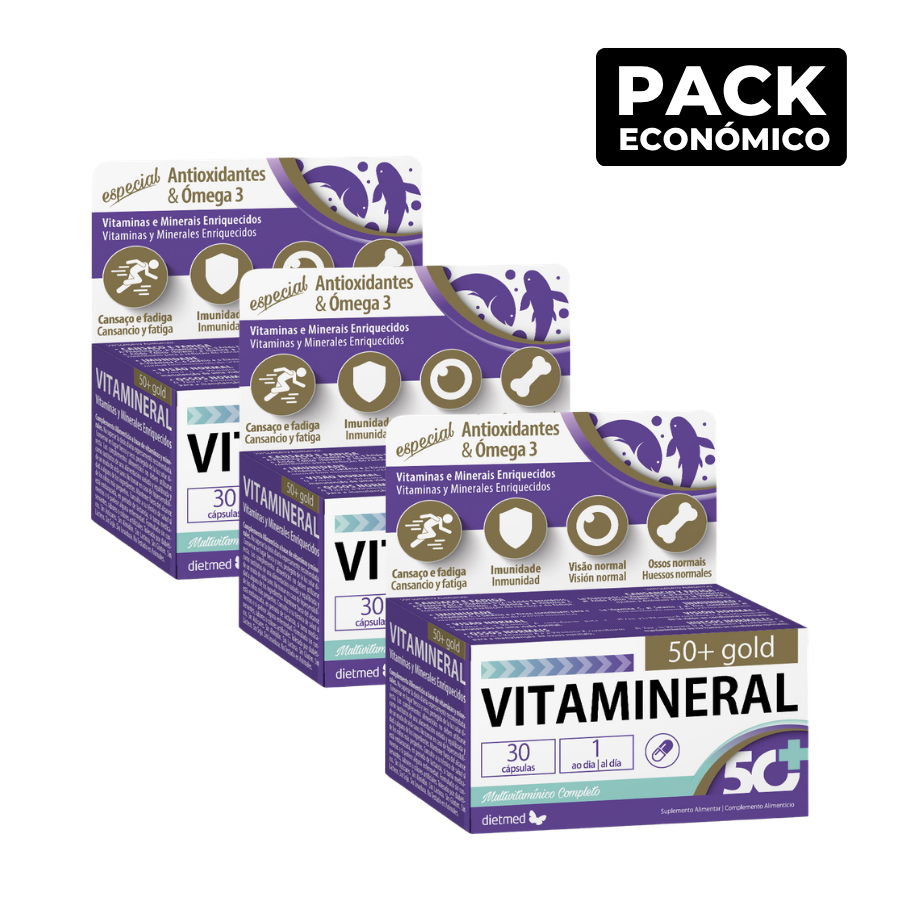 Vitamineral 50+ Gold Capsules 3x30