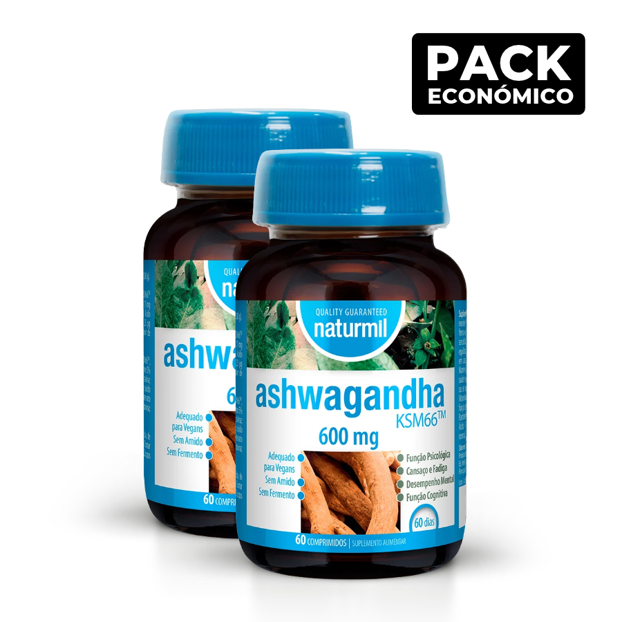 Naturmil Ashwagandha KSM-66 600mg Comprimidos 2x60