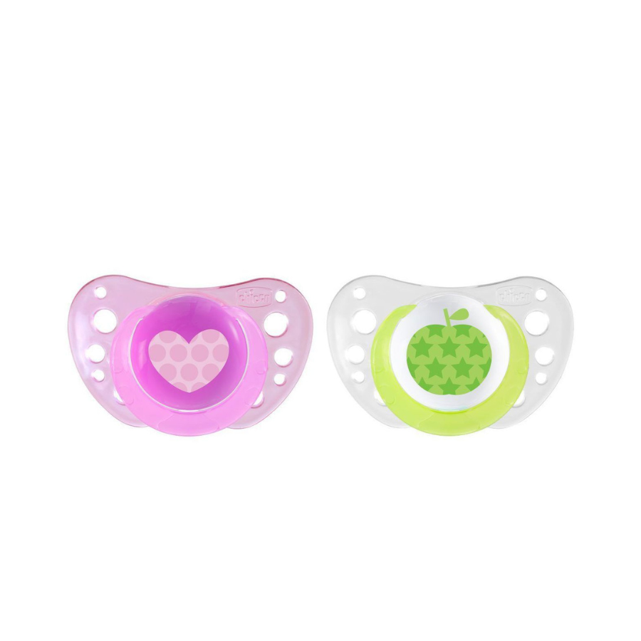 Chicco Chupete Physio Air Silicona Rosa 6-16M x2