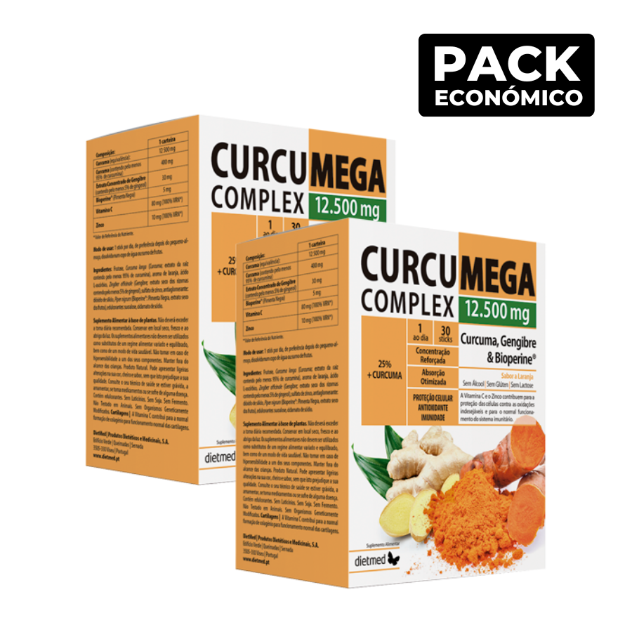 Complejo de cúrcuma 12.500 mg en barritas (2 x 30)