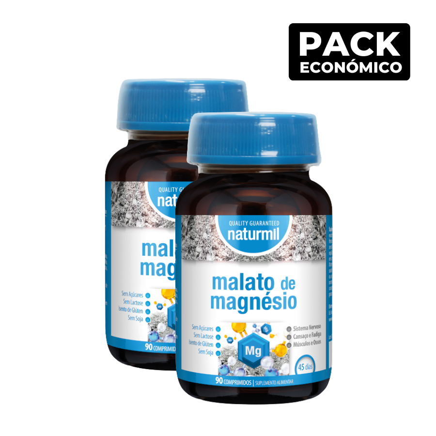 Naturmil Malato de Magnésio Comprimidos 2x90
