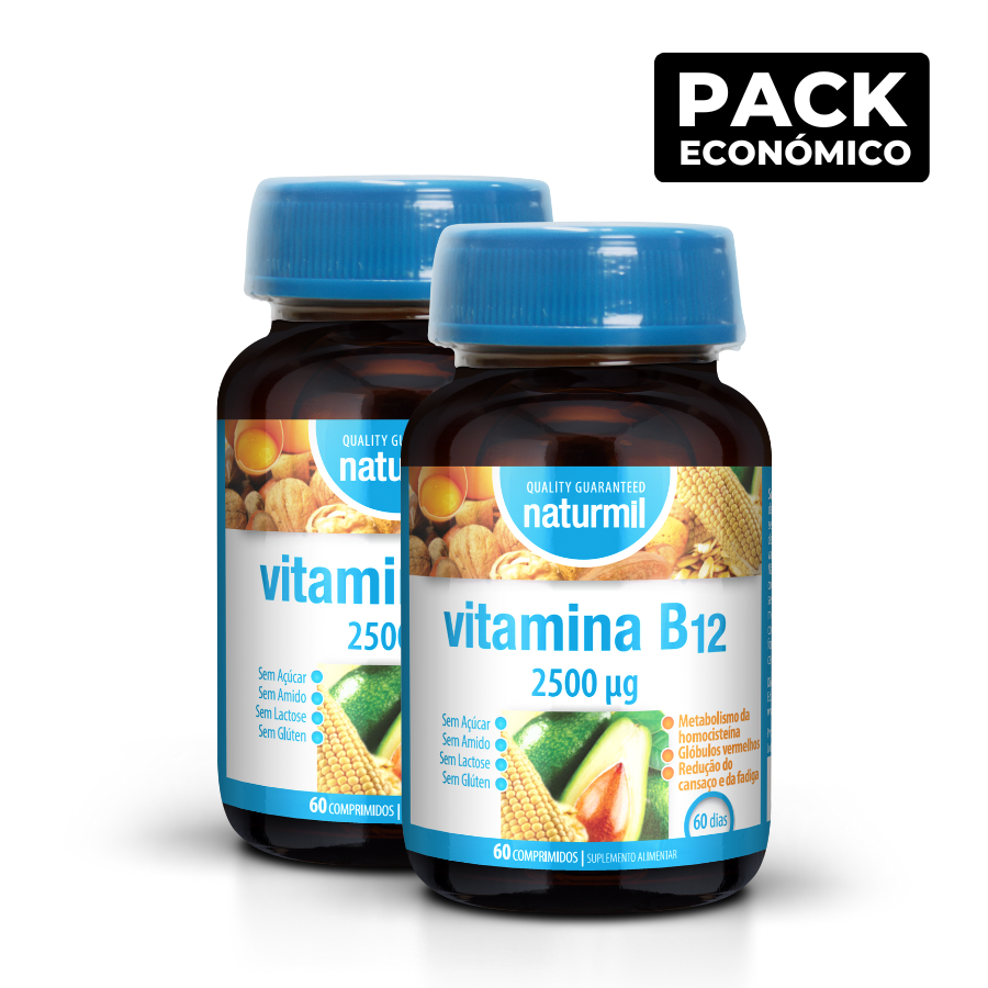 Naturmil Vitamina B12 2500 ug Comprimidos 2x60