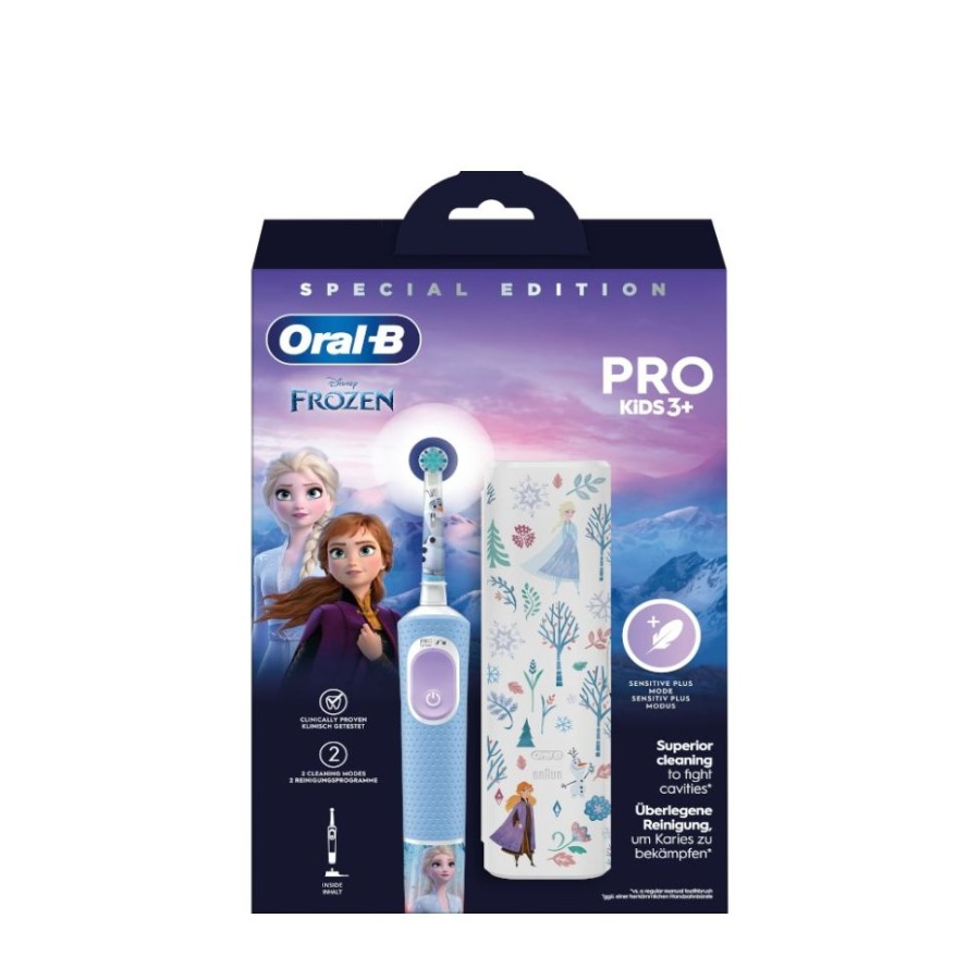 Oral-B Pro Kids 3+ Frozen Escova Elétrica + Travel Case