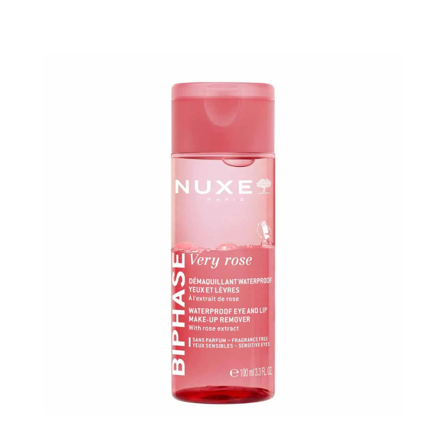 Nuxe Very Rose Waterproof Makeup Remover for Eyes and Lips 100ml