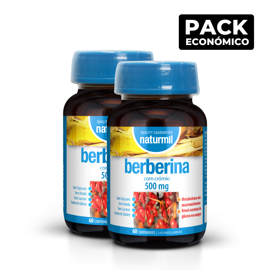 Naturmil Berberina 500mg Comprimidos 2x60