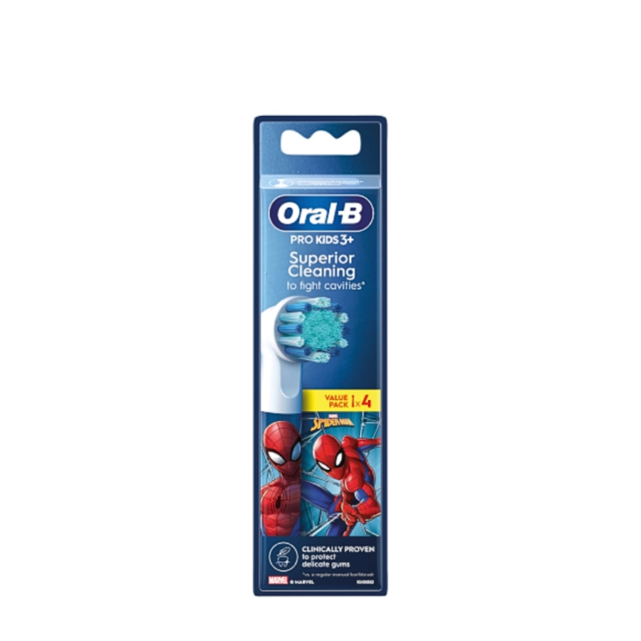 Oral-B Pro Kids 3+ Spiderman Recargas x4