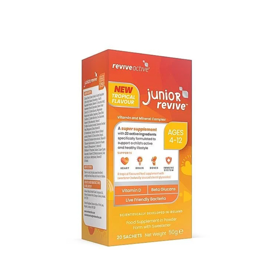 Sobres de vitaminas y minerales Revive Active Junior x20