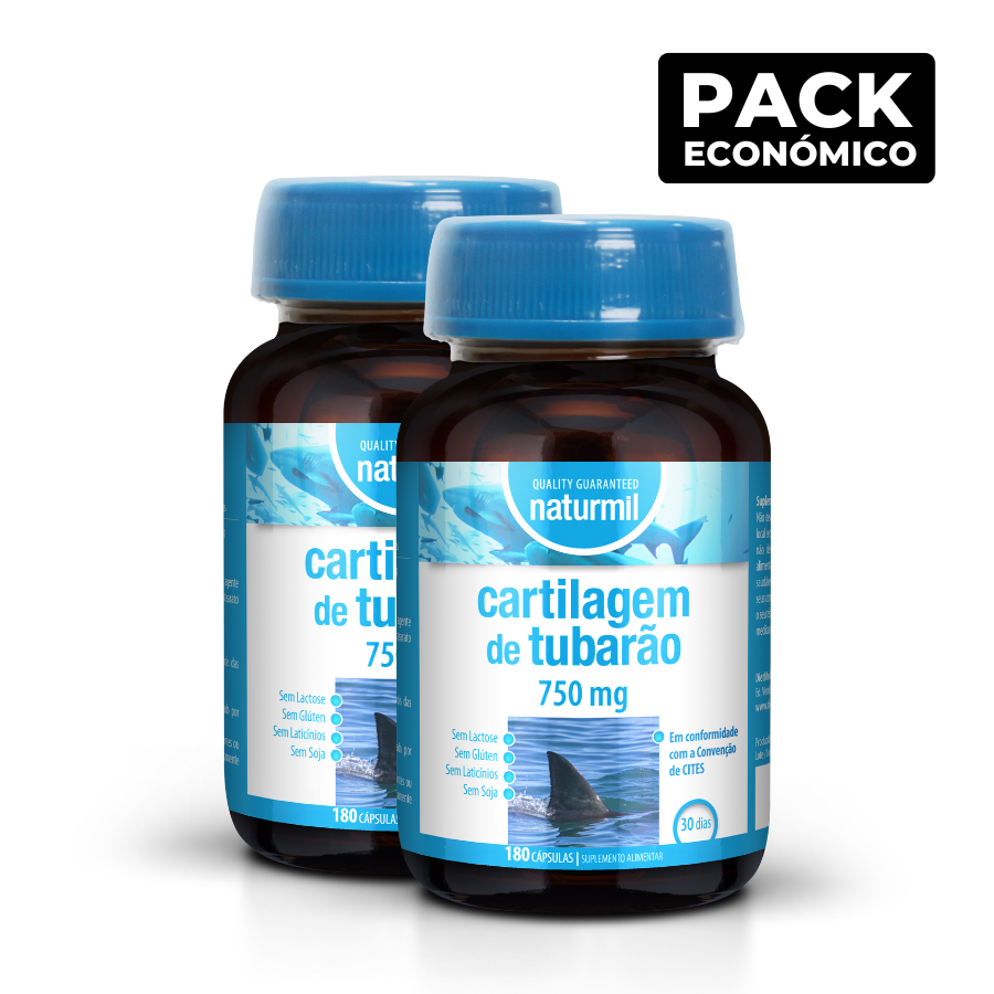Naturmil Shark Cartilage 750mg Capsules 2x90