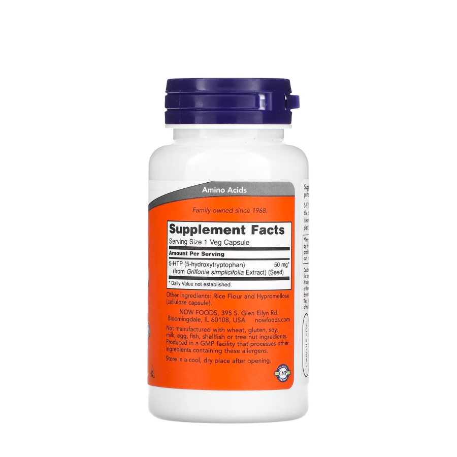 Now 5-HTP 50mg Cápsulas x90