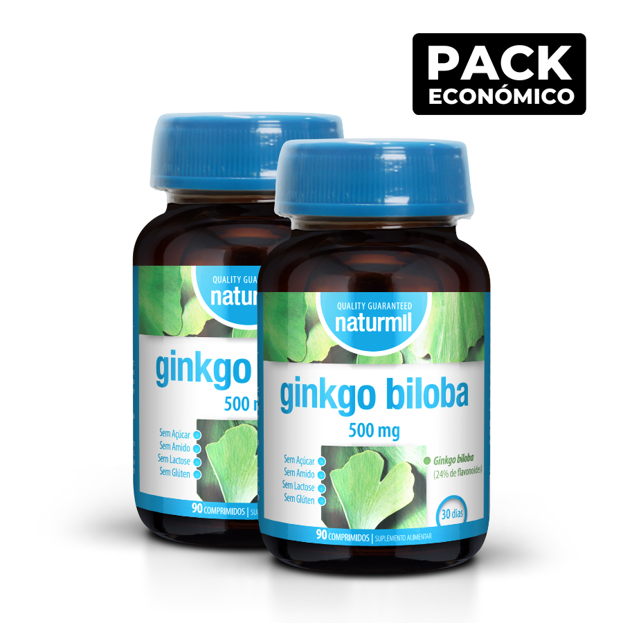Naturmil Ginkgo Biloba 500mg Tablets 2x90