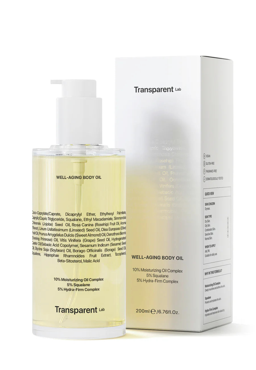 Well-Aging Transparent Lab Body Oil 200ml