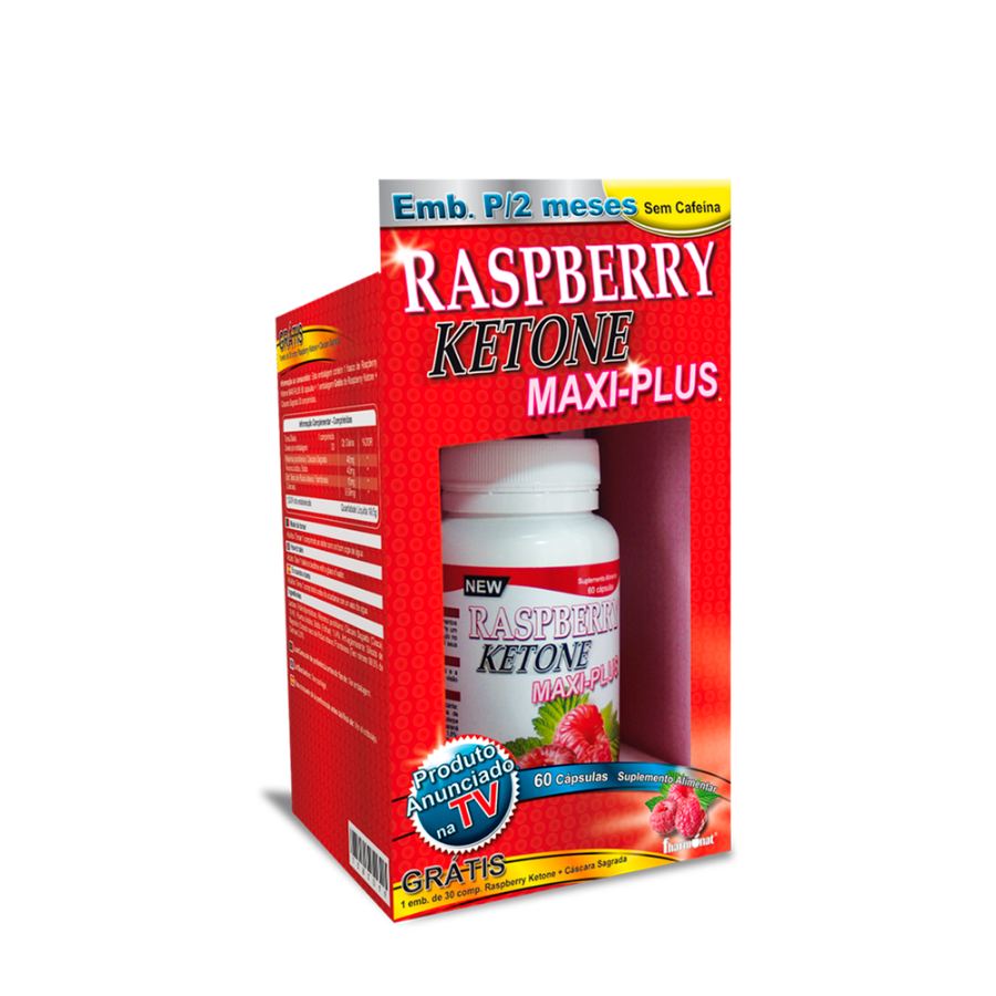 Raspberry Ketone Maxi Plus Kit 60 Cápsulas + 30 Comprimidos