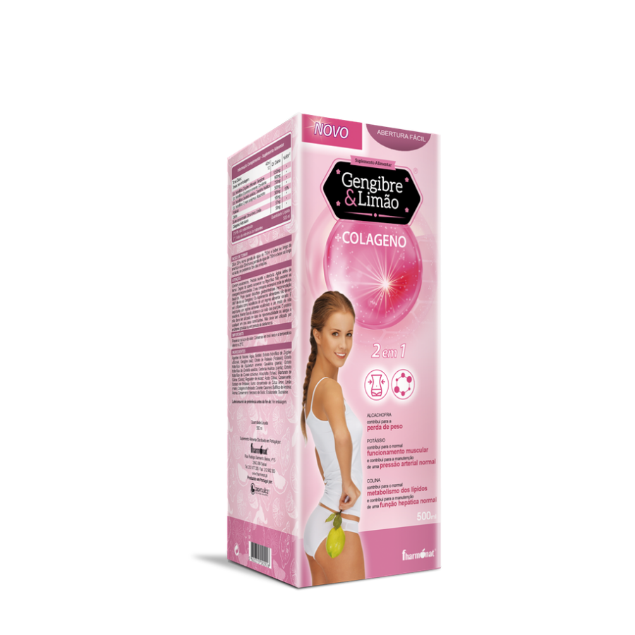 Gengibre Limão + Colagénio 500ml