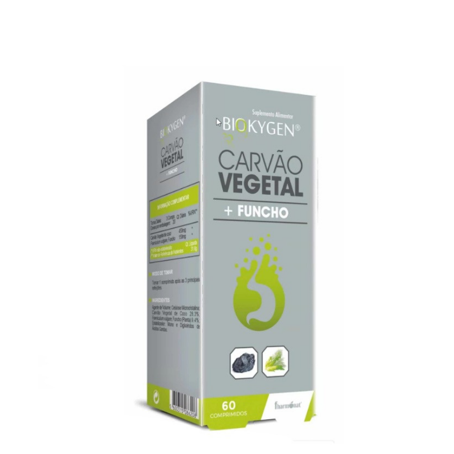 Biokygen Carvão Vegetal + Funcho Comprimidos x60