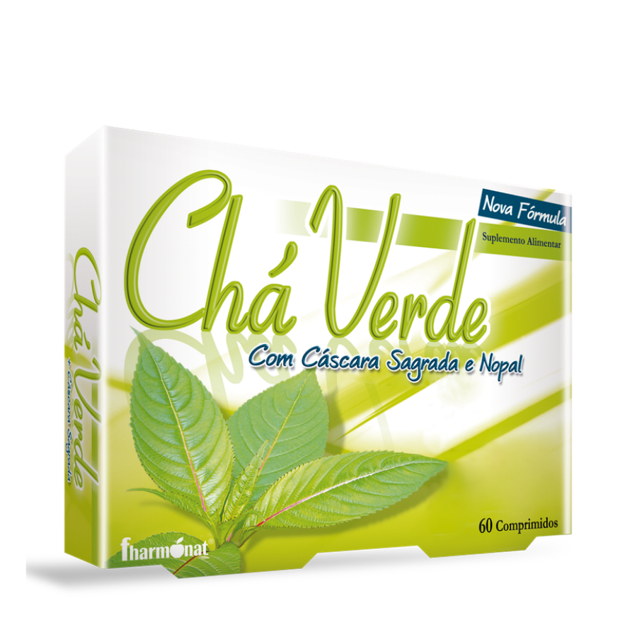 Chá Verde + Cascara Sagrada Comprimidos x60