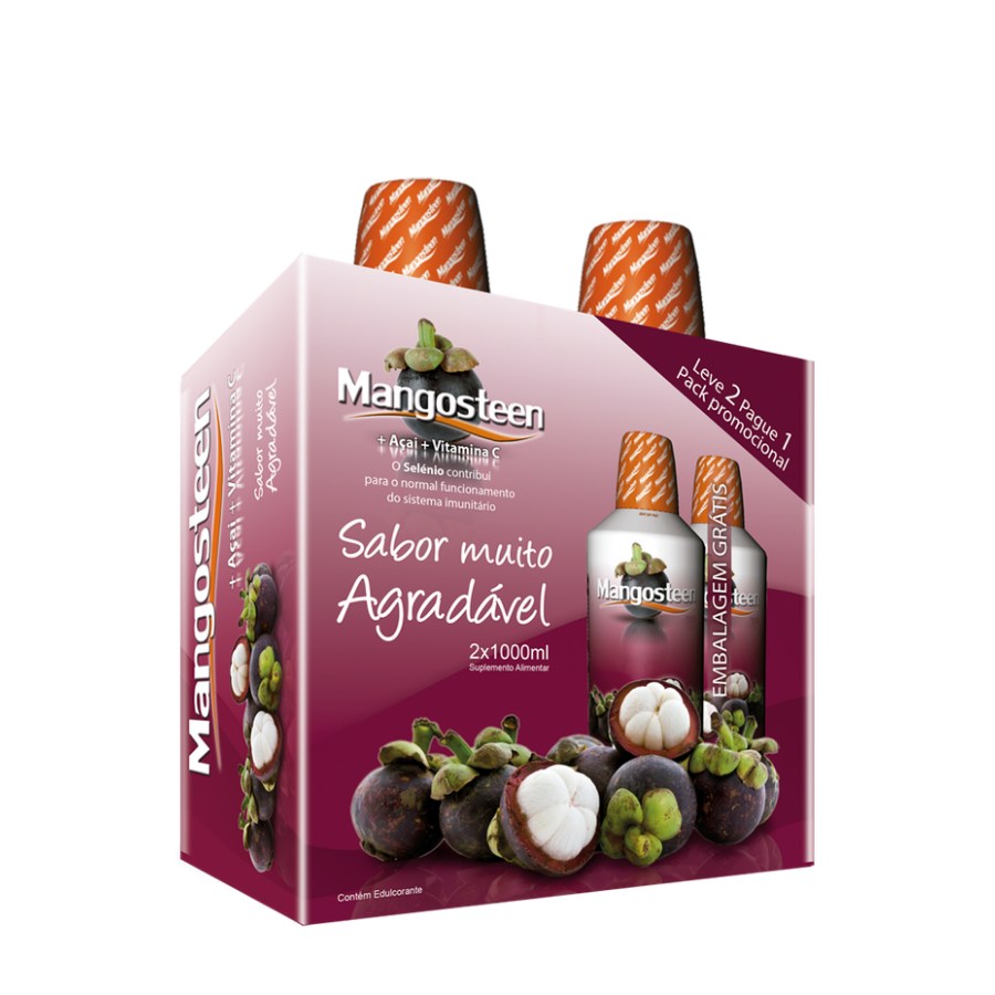 Mangosteen + Selénio + Vit. A Pack 2 Frascos