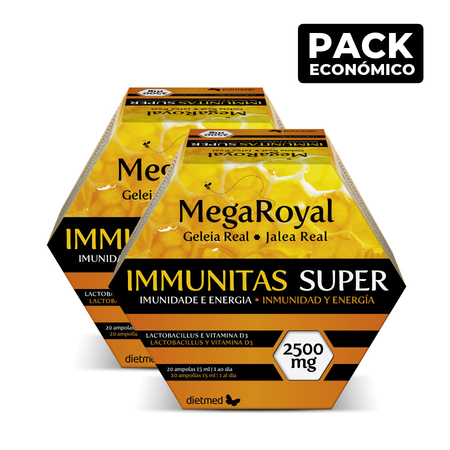 MegaRoyal Immunitas Súper 2500mg Ampollas 2x20