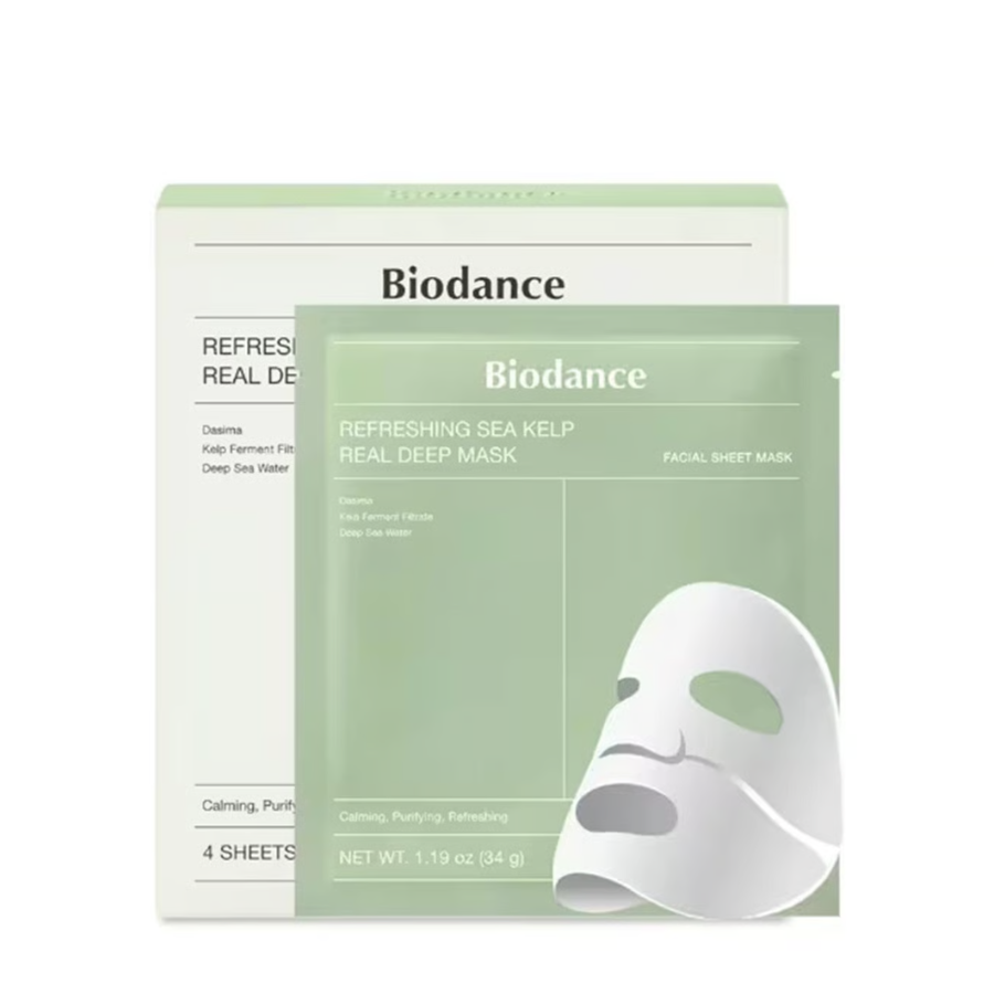 Biodance Refreshing Sea Kelp Real Deep Mascarilla Facial x4