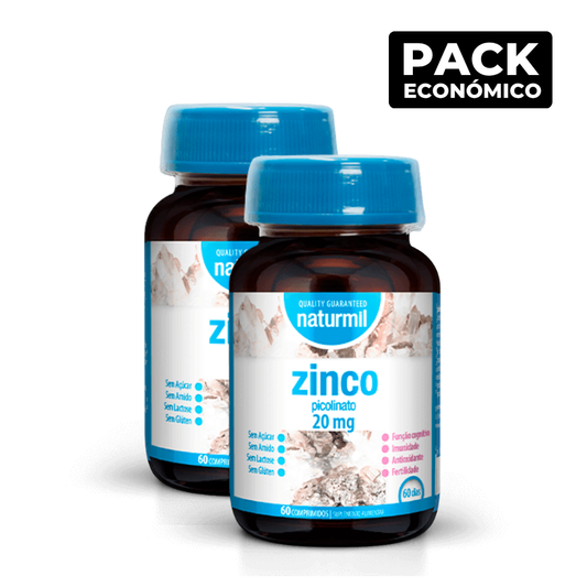 Naturmil Zinc Picolinate 20mg Tablets 2x60