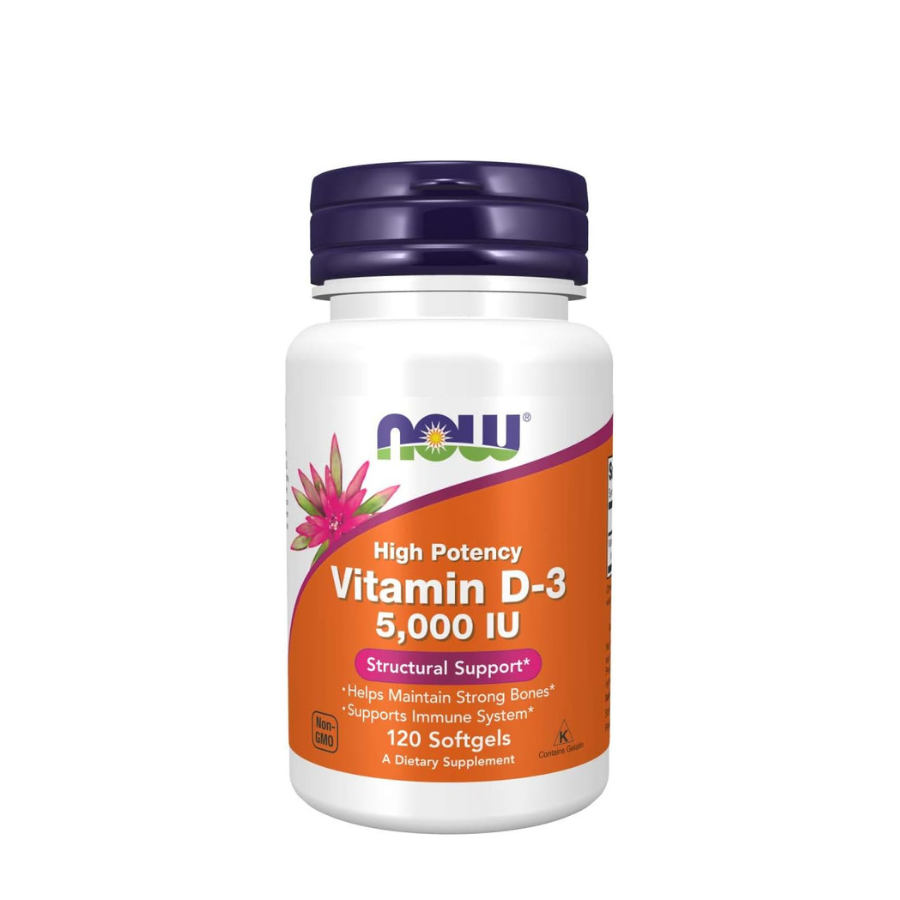 Now Vitamin D-3 5000 IU Cápsulas x120