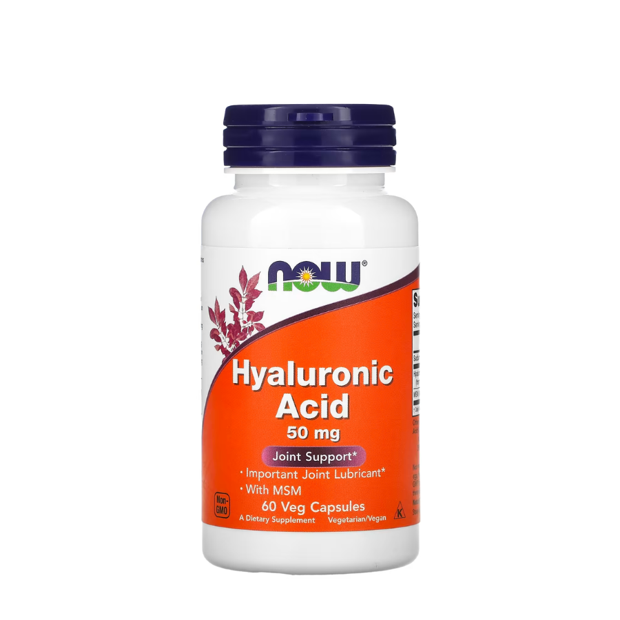 Now Hyaluronic Acid + MSM 450mg/50mg Cápsulas x60