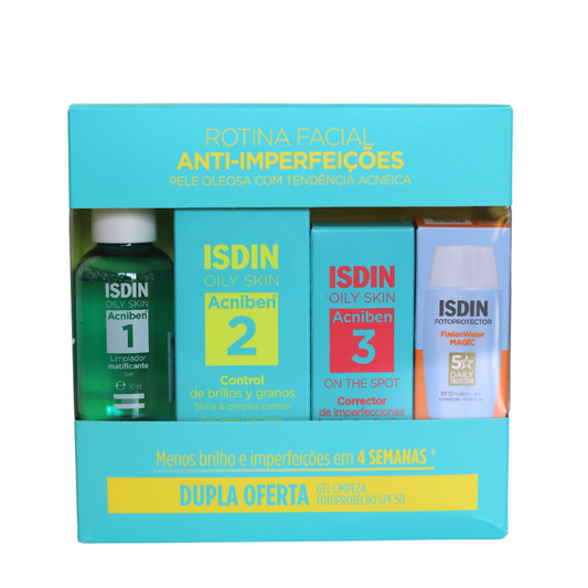 Isdin Acniben Rotina Facial Anti-Imperfeições