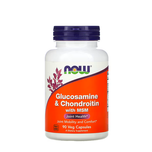 Now Glucosamina Condroitina y MSM Cápsulas x90