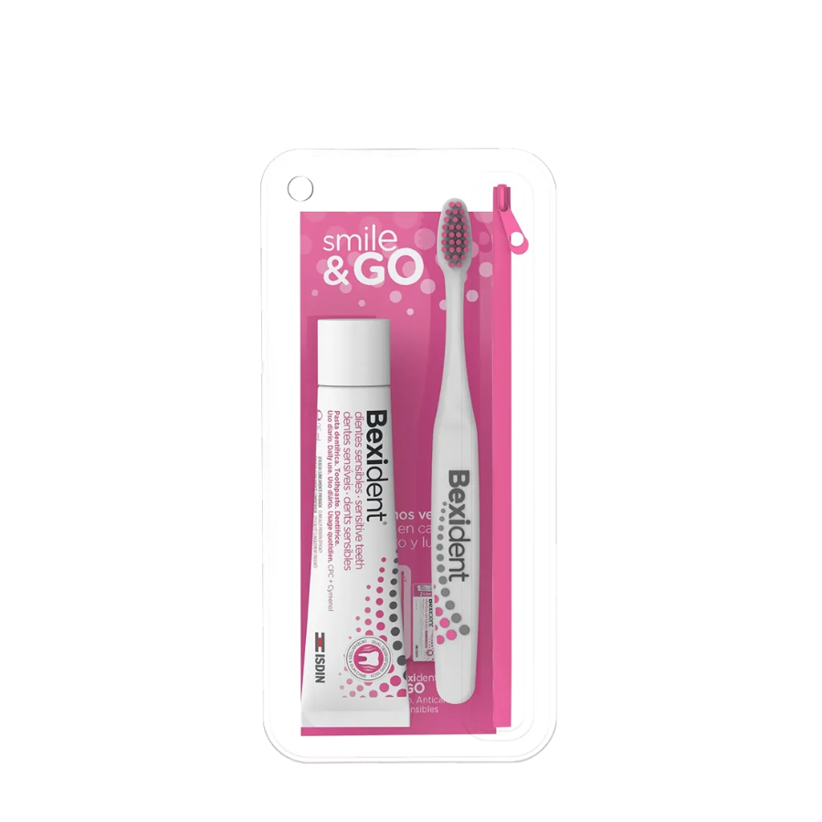 Bexident Smile &amp; Go Kit de viaje para dientes sensibles