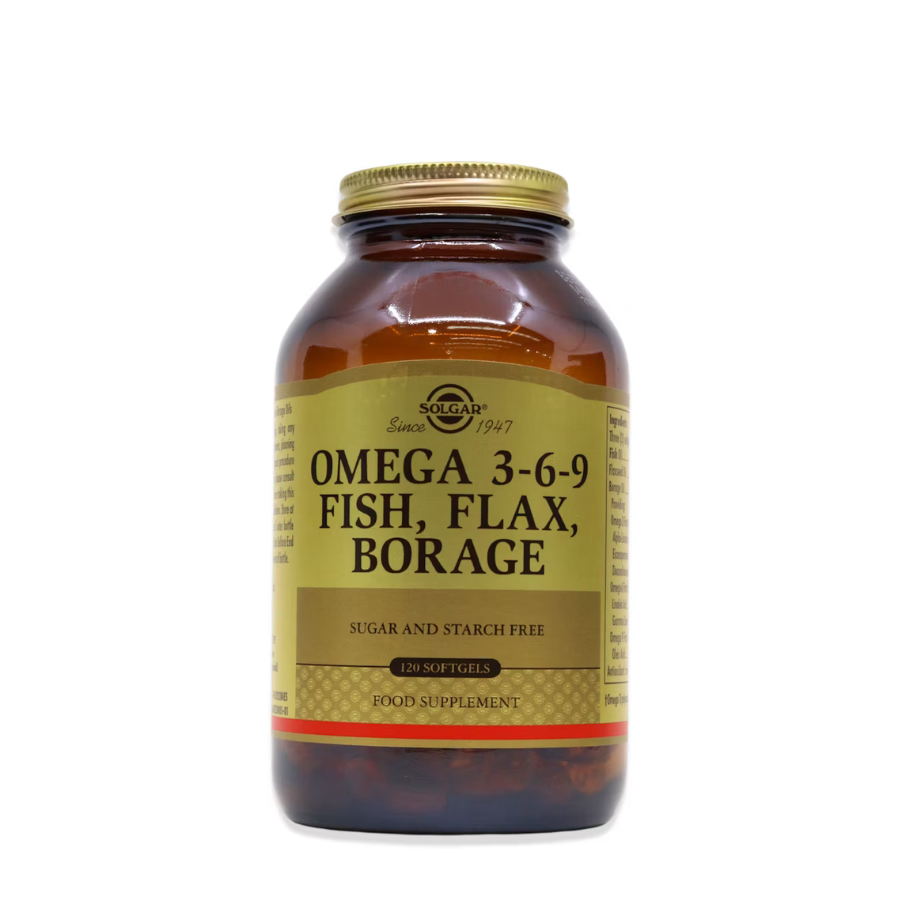 Solgar Omega 3-6-9 Fish Flax Borage Capsules x120