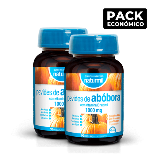 Naturmil Semillas de Calabaza 1000mg Cápsulas 2x90