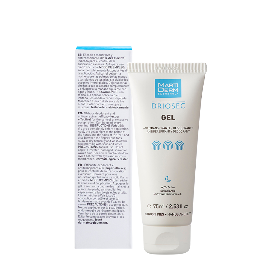 Martiderm Driosec Gel Desodorante Manos y Pies 75ml