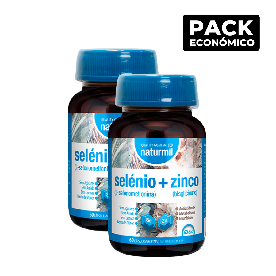 Naturmil Selenio + Zinc Cápsulas 2x60
