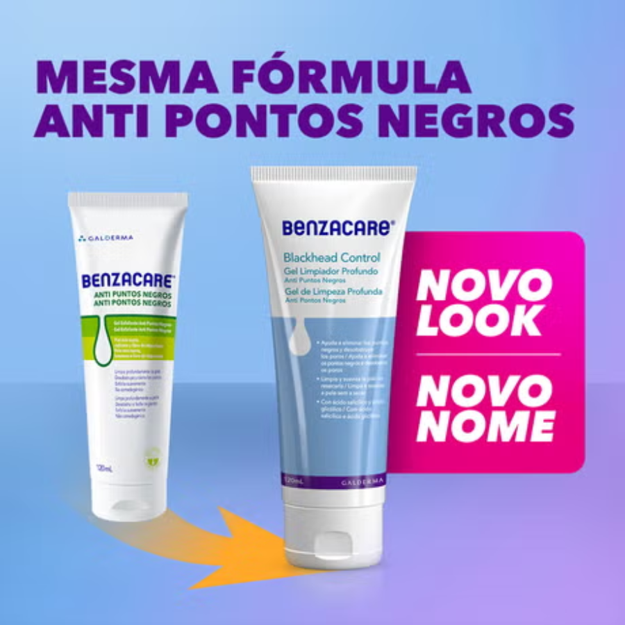 Benzacare Blackhead Control Gel de Limpeza Profunda 120ml