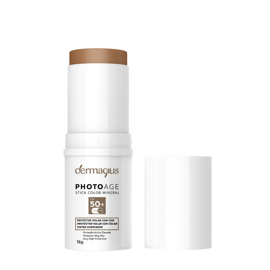 Dermagius Photoage Stick Mineral SPF50+ Médio 16g