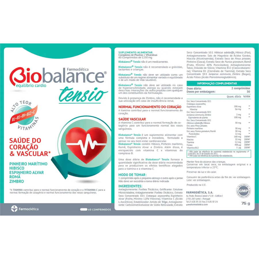 Comprimidos Biobalance Tensio x60