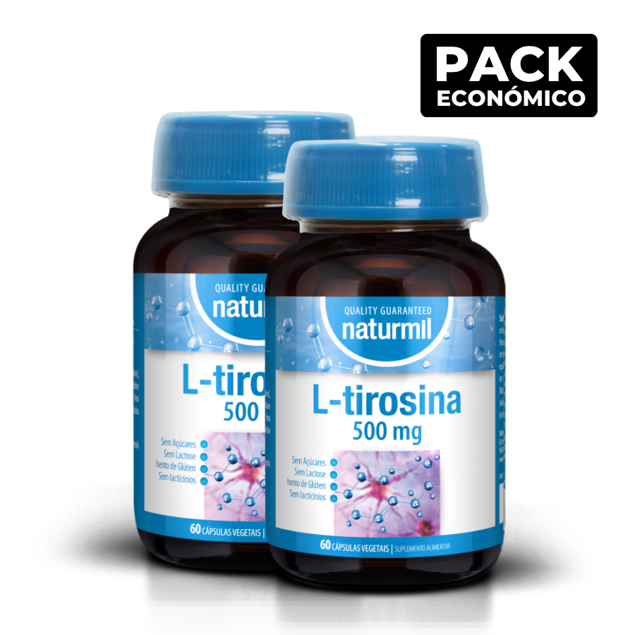 Naturmil L-Tyrosine 500mg Capsules 2x60