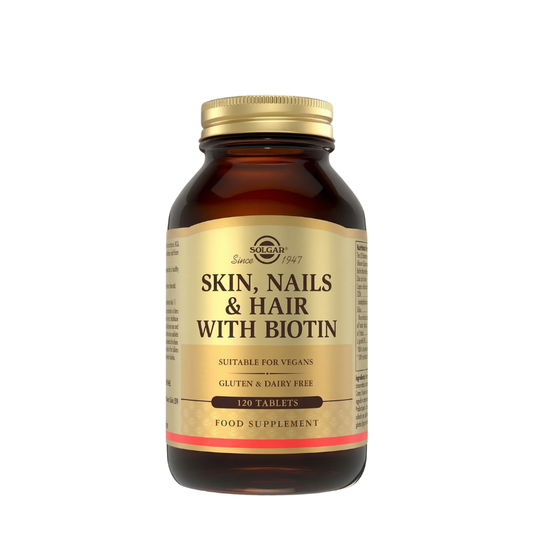 Solgar Skin Nails & Hair con Biotina Comprimidos x120