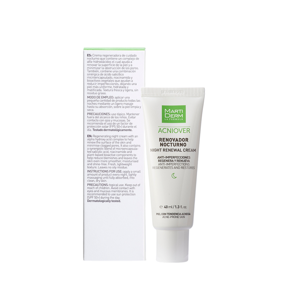 Martiderm Acniover Crema De Noche Renovadora 40ml