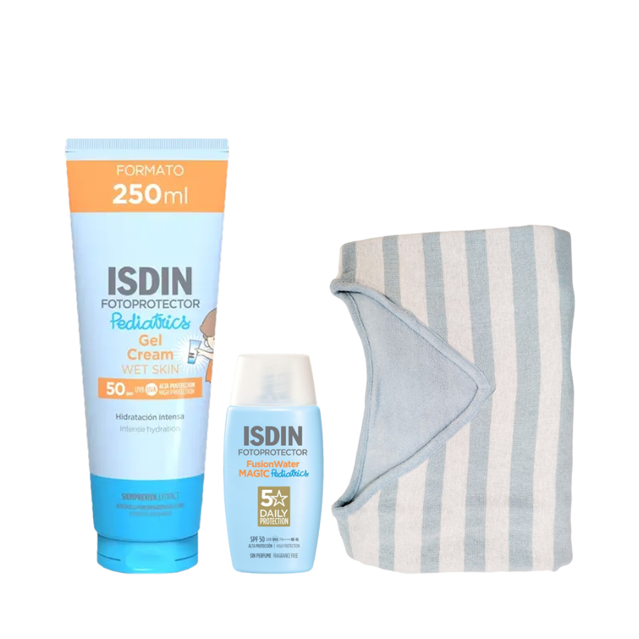 Crema gel Isdin Pediatrics 250 ml + Fusion Water Magic SPF50 50 ml