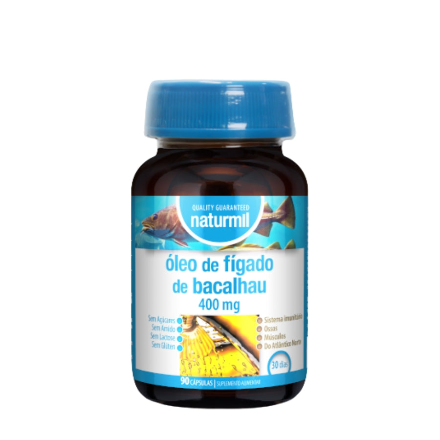 Naturmil Aceite de Hígado de Bacalao 400mg Cápsulas x90