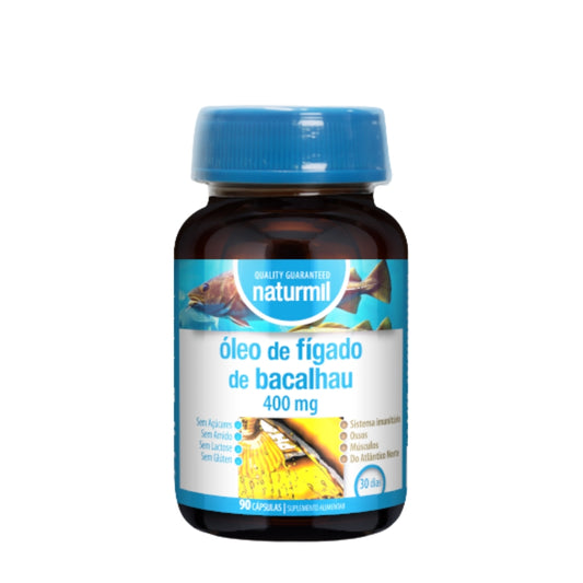 Naturmil Aceite de Hígado de Bacalao 400mg Cápsulas x90