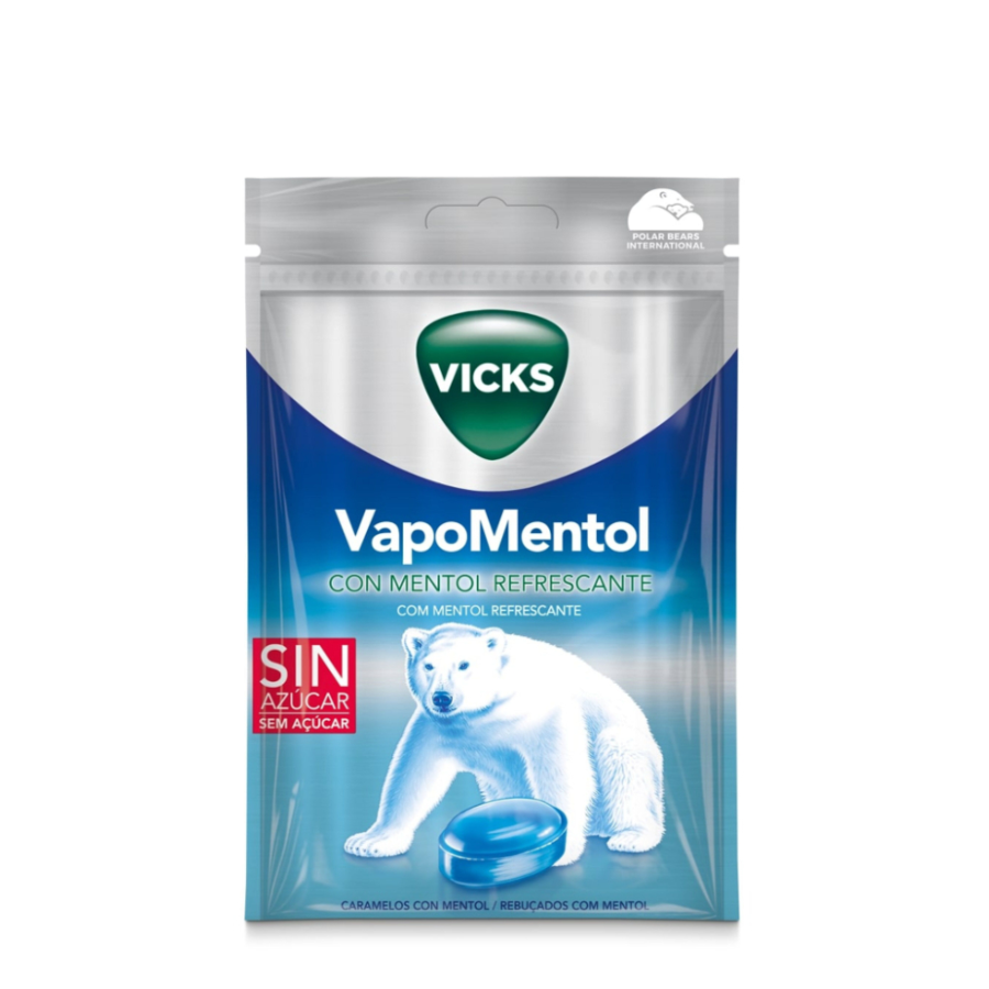 Vicks Rebuçados VapoMentol Mentol Refrescante 72g